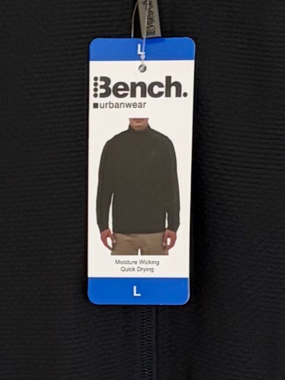 ❤️Bench Men's Black Moisture-Wicking Sweater New with tag Size L